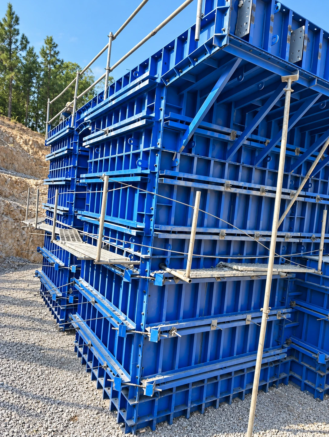 Flat steel formwork · 3